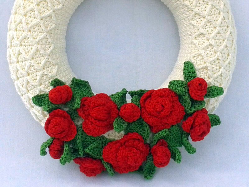 Crochet Pattern Rose Wreath - Image 3