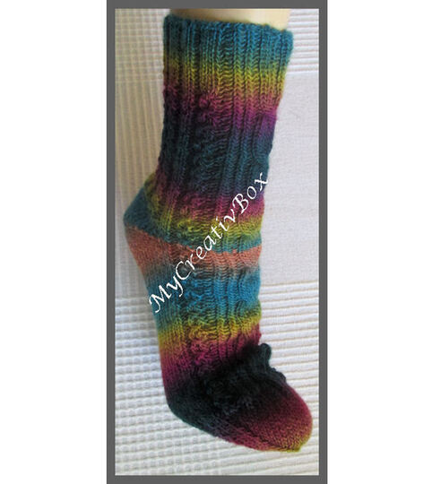 Sockenmuster "Bailys" gestrickt Gr.32-47