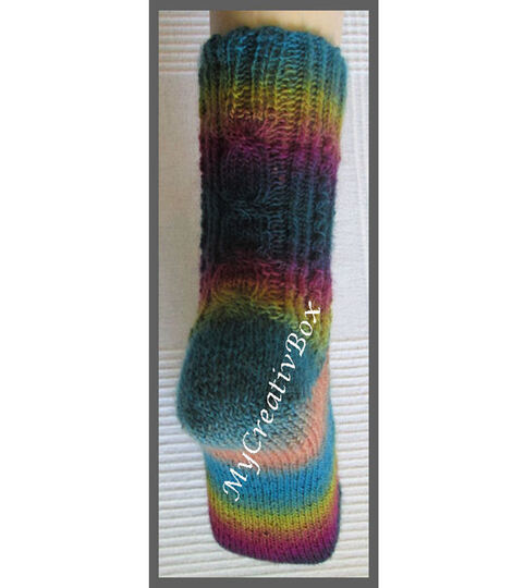 Sockenmuster "Bailys" gestrickt Gr.32-47