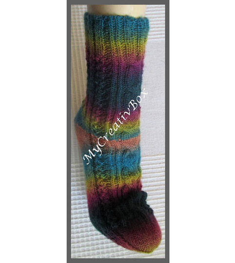 Sockenmuster "Bailys" gestrickt Gr.32-47