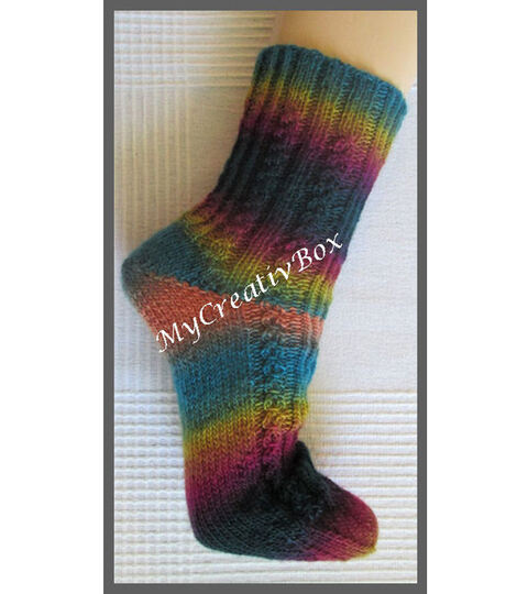 Sockenmuster "Bailys" gestrickt Gr.32-47