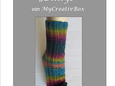 Sockenmuster "Bailys" gestrickt Gr.32-47