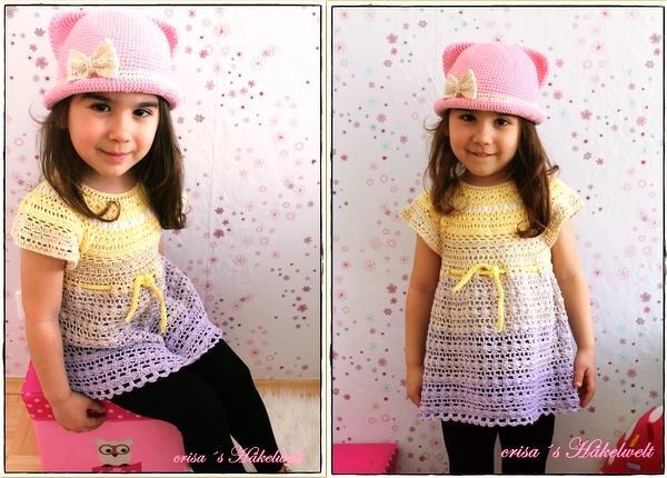 Häkelanleitung Tunika/Kleidchen ++ Sonnenschein ++ alle Größen