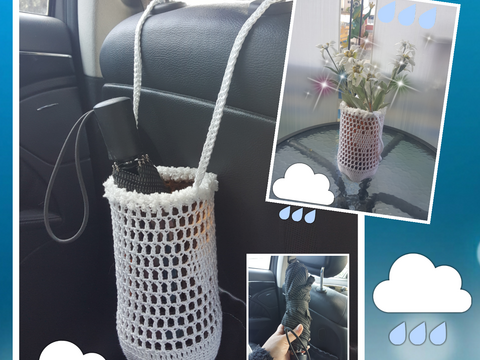 2 L PET - Flasche Recycling , Regenschirm Behälter für das Auto oder Vase