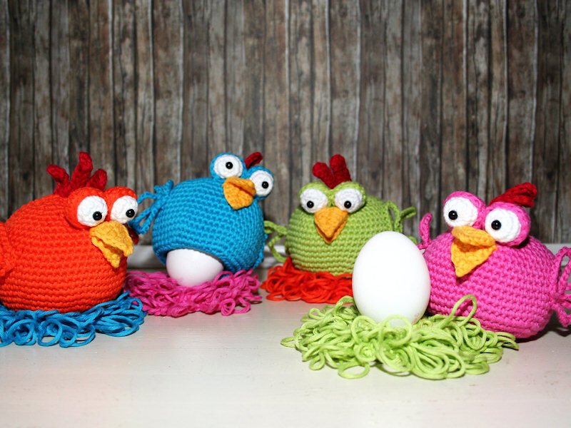 Huhn - Ei-Hocker - Eierwärmer - Häkelanleitung - Bild 7