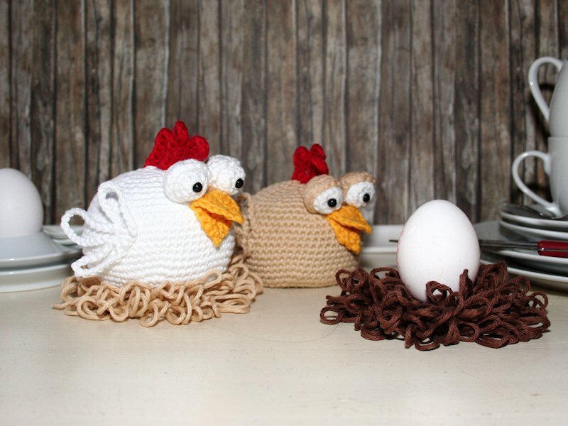 Chicken - Egg Sitter - Egg Cozy - Crochet Pattern - Image 2