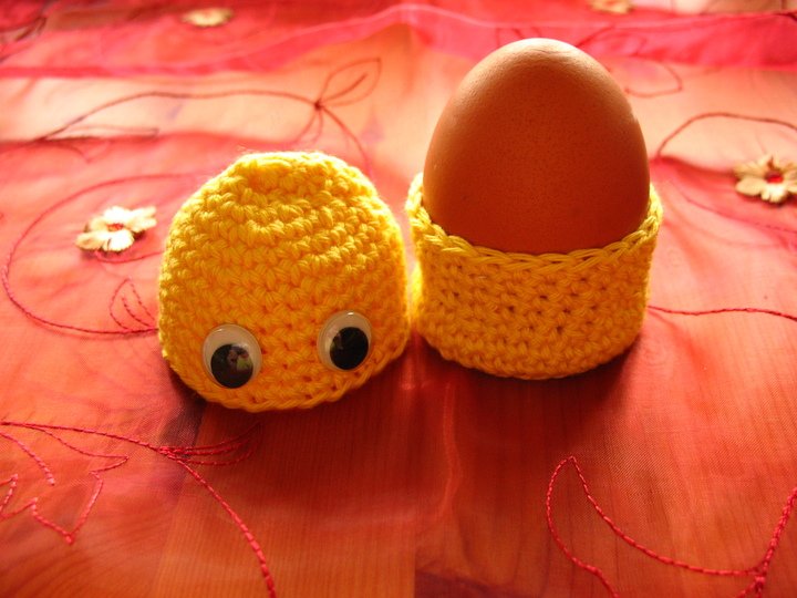 Häkelanleitung für lustige Eierwärmer-Sets - Gute Laune-Anzug fürs Frühstücks-Ei