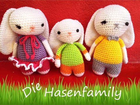 Hasenfamily Amigurumi
