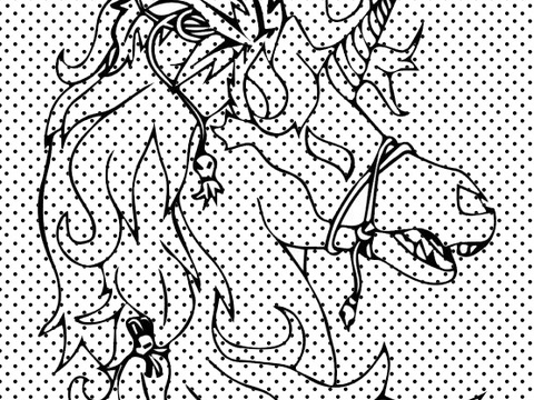 Plotterdatei Einhorn Totenkopf