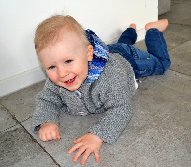 Baby Jacke Mit Kapuze * Strickanleitung * 3 GRÖßEN