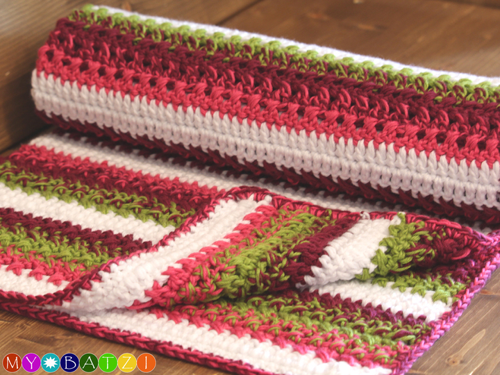 Häkelanleitung für Babydecke MARIE // mit eigenem Farbverlauf