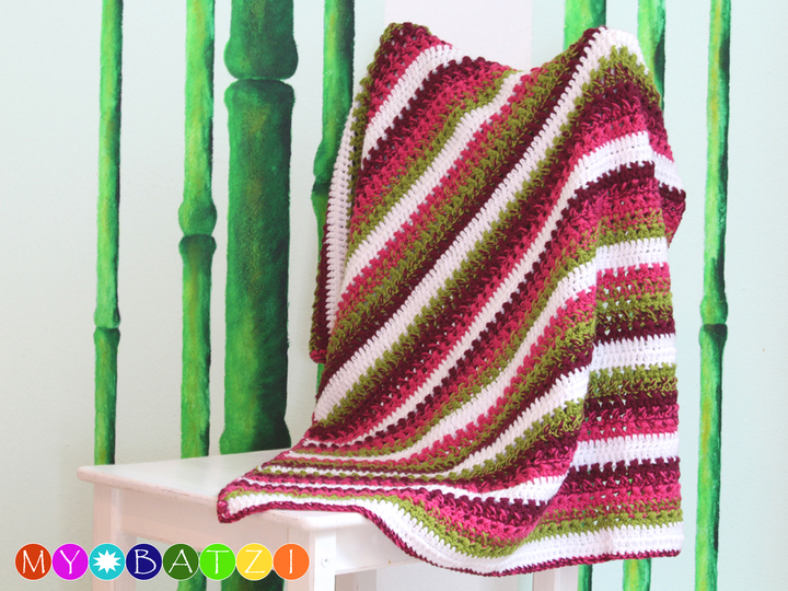 Häkelanleitung für Babydecke MARIE // mit eigenem Farbverlauf