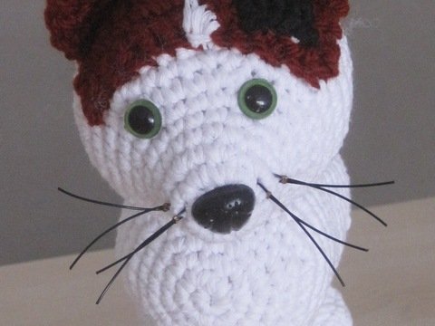 Dreifarbige Katze Häkelanleitung