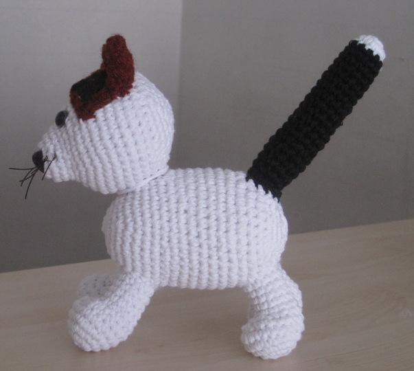 Dreifarbige Katze Häkelanleitung