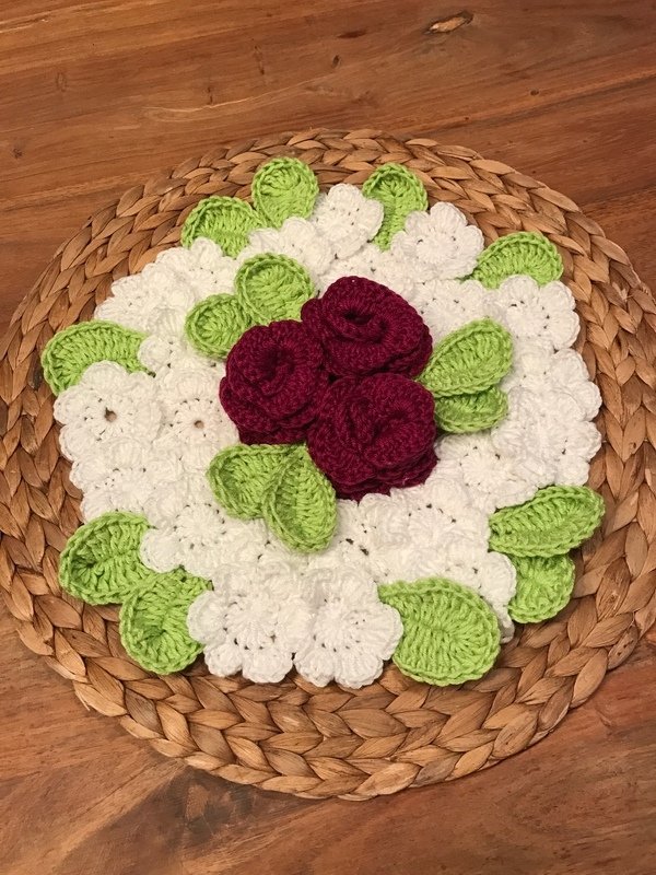 Häkelanleitung Blumengesteck - Bild 4