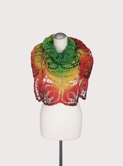 Häkelanleitung Sommertuch/Frühlingstuch, Dreieckstuch