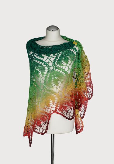 Häkelanleitung Sommertuch/Frühlingstuch, Dreieckstuch