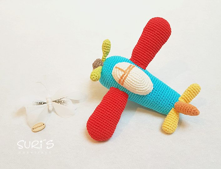 Häkelanleitung Flugzeug Kunterbunt