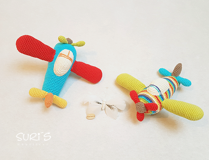 Häkelanleitung Flugzeug Kunterbunt