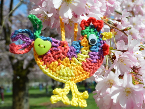 Bunter Hahn – Anhänger - Osterdeko