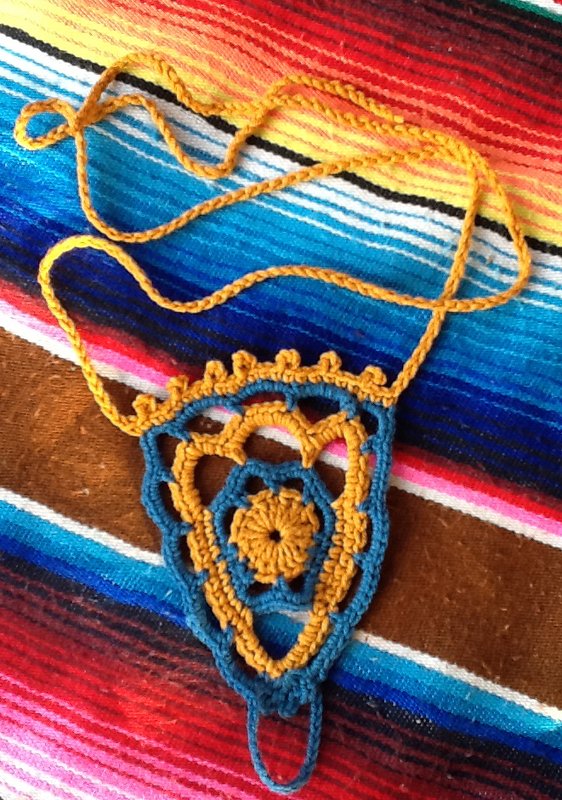 hübscher, gehäkelter  Fussbikini / Barfusssandale - Bild 3