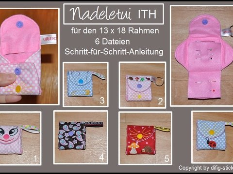 Ith Stickdateien Nadel-Etui für den 13x18 Rahmen