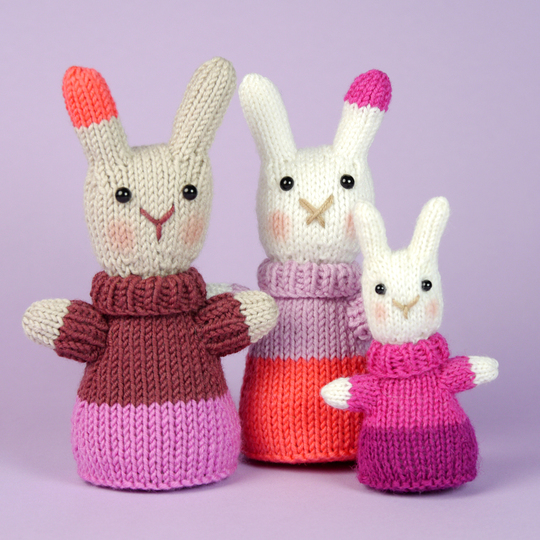Mini Bunny "The Stash Gobblers #04" knitting pattern