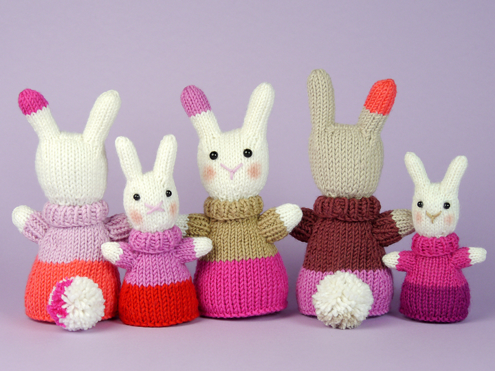 Mini Bunny "The Stash Gobblers #04" knitting pattern