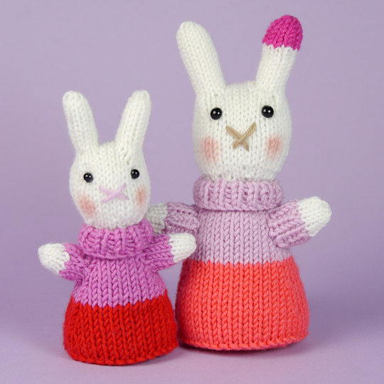 Mini Bunny "The Stash Gobblers #04" knitting pattern