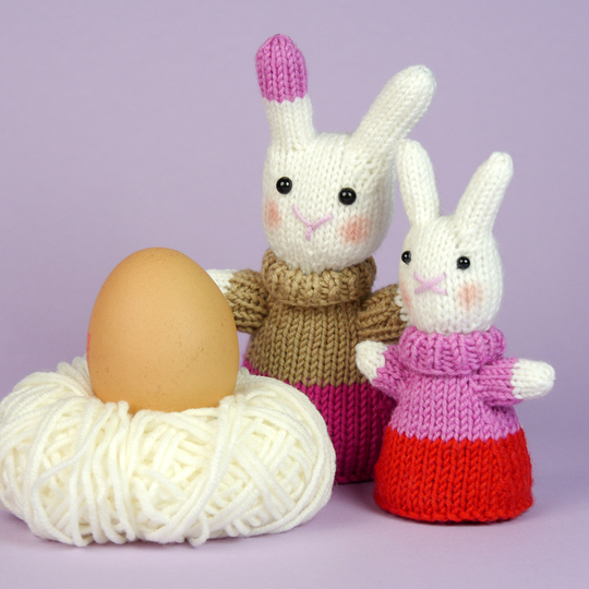 Mini Bunny "The Stash Gobblers #04" knitting pattern