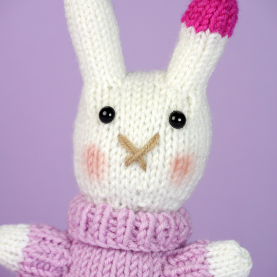Mini Bunny "The Stash Gobblers #04" knitting pattern