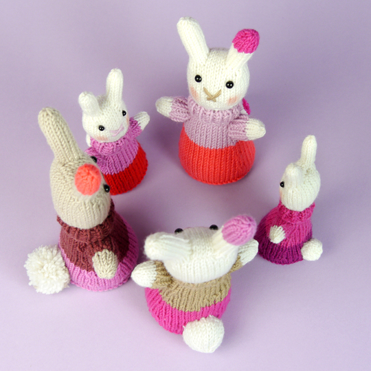 Mini Bunny "The Stash Gobblers #04" knitting pattern