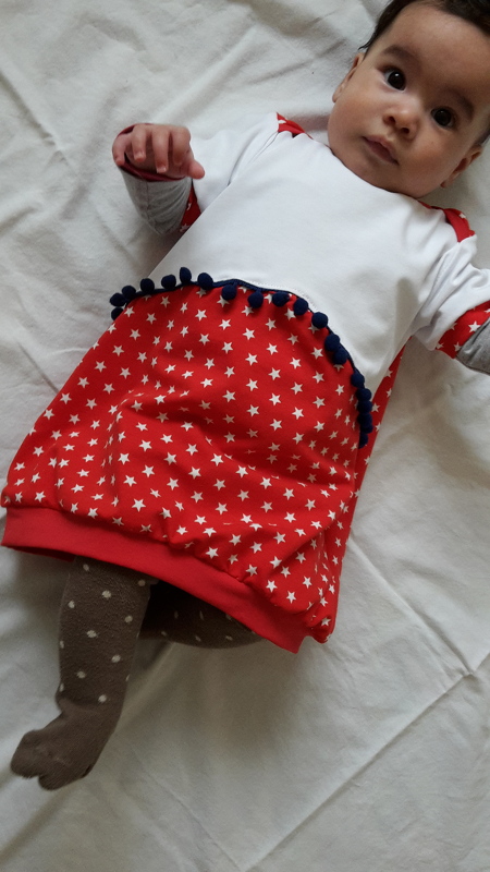 DIY Nähanleitung Baby Ballonkleid inkl. Schnittmuster Gr. 62-80