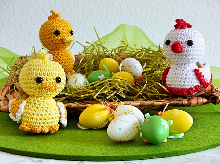 Easter Chicks – Ducklings & Little Hen Amigurumi Crochet Pattern