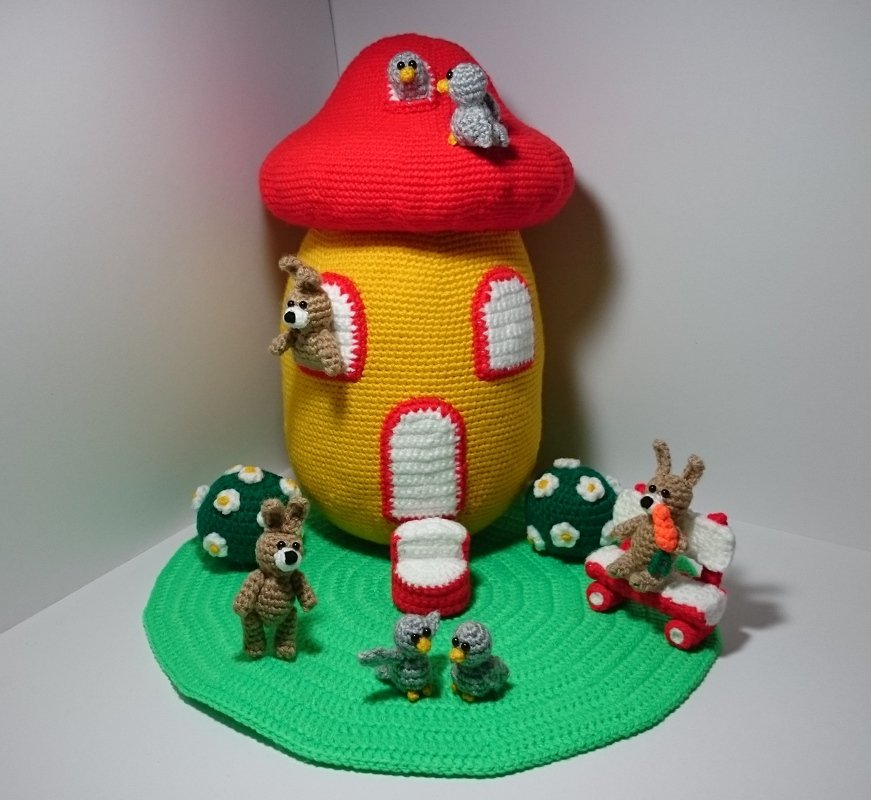 PDF Häkelanleitung - Amigurumi - Das Osterhäuschen