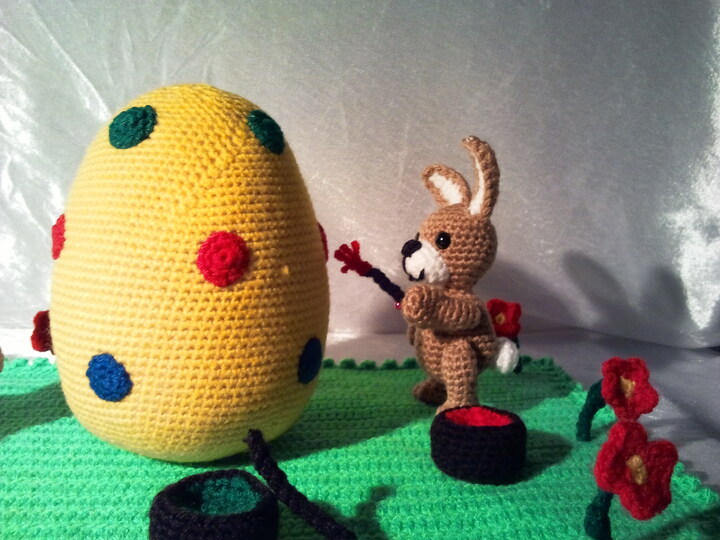 PDF Häkelanleitung - Amigurumi "Fleißige Häschen"