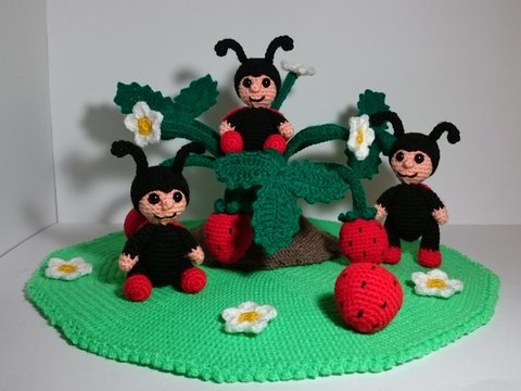 PDF Häkelanleitung Marienkäfer - Amigurumi - Erdbeerzeit