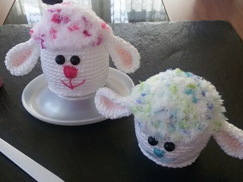 Häkelanleitung Eierwärmer Schäfchen