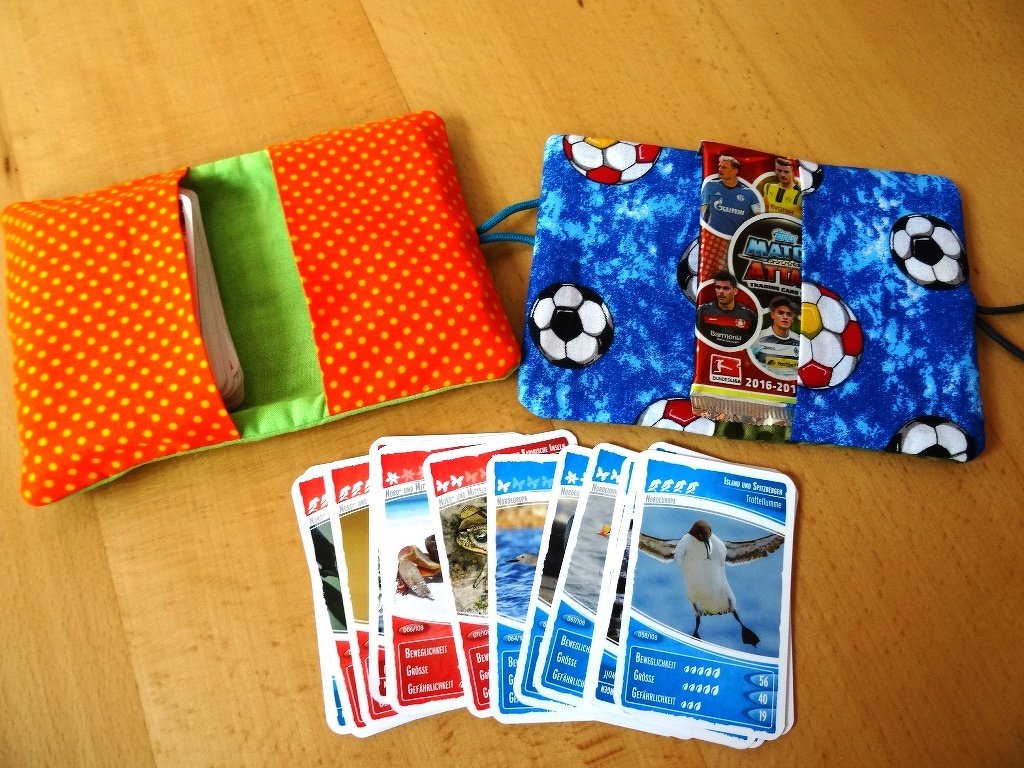 Stickdatei Kartentasche für Uno und Sammelkarten ith