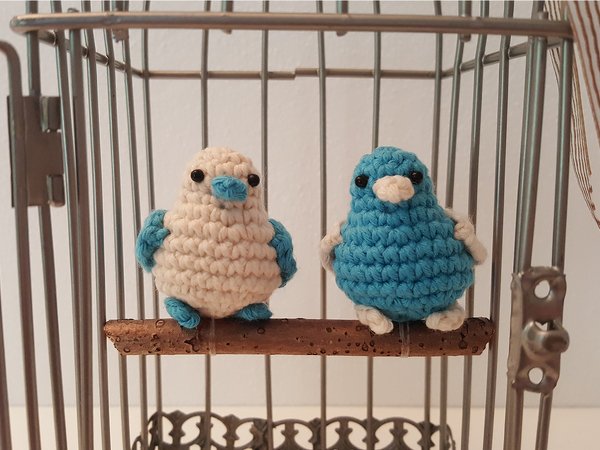 Vogelpaar "Paul und Paula" - Häkelanleitung - Bild 2