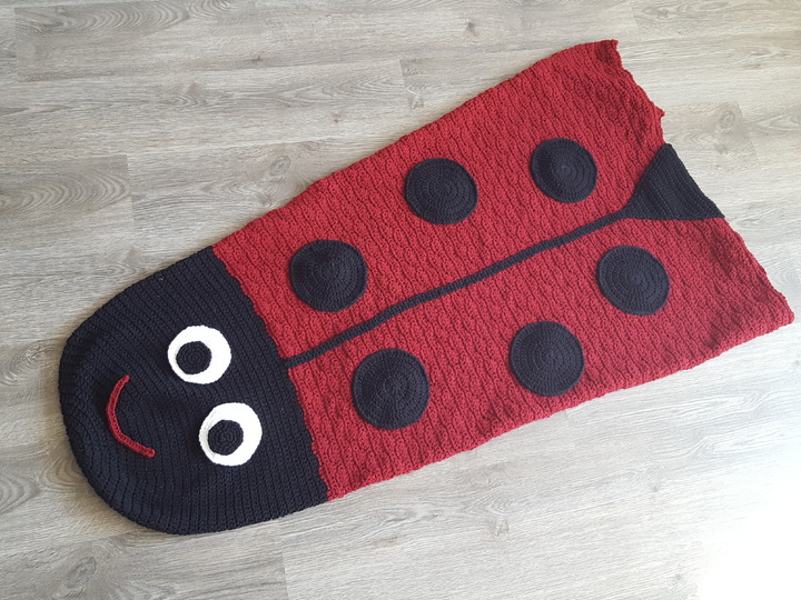 68 Häkelanleitung Meerjungfraudecke  Decke Marienkäfer für Erwachsene 14-99 Jahre :-)