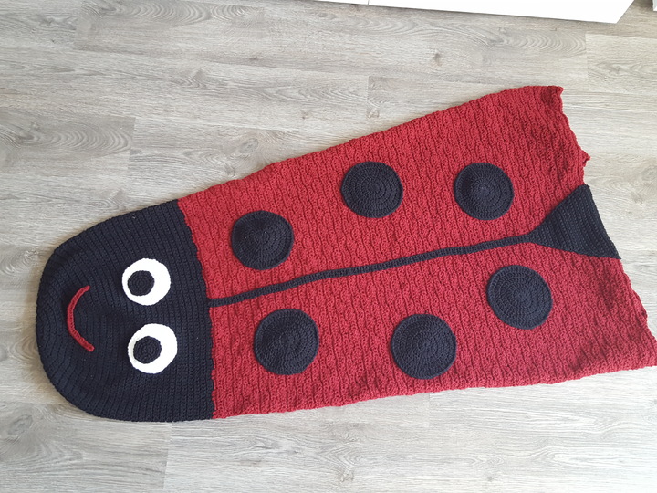 68 Häkelanleitung Meerjungfraudecke  Decke Marienkäfer für Erwachsene 14-99 Jahre :-)