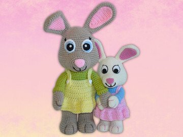 Häkelanleitung Nelly der Hase