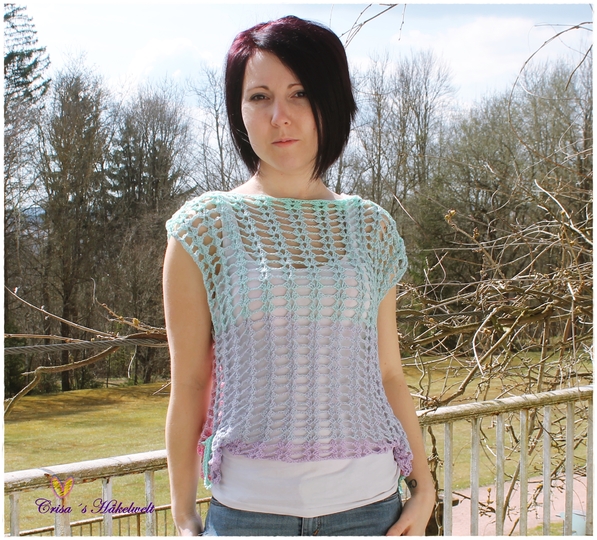 Häkelanleitung Top/Tunika ++ Harlekin ++ ,alle Größen