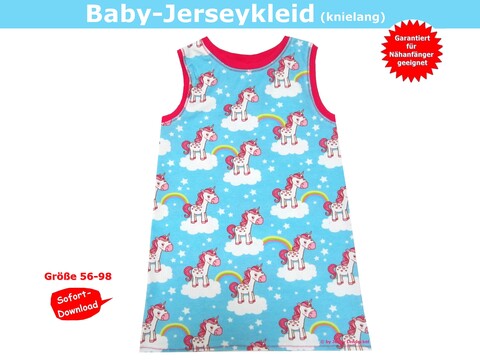 Jersey Babykleid - Schnittmuster & Nähanleitung