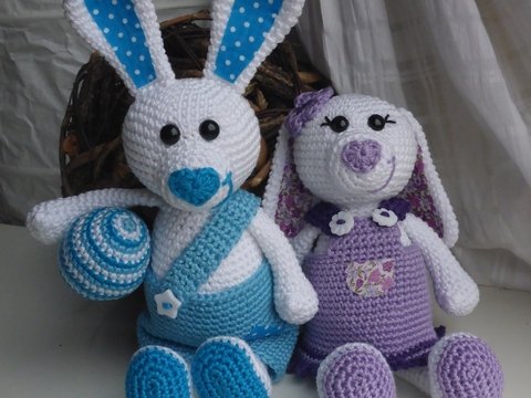 Hasenpärchen Moritz und Paulina