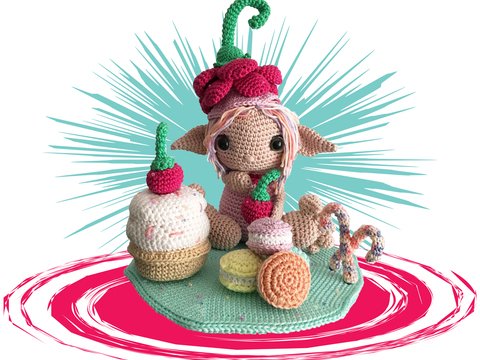 Kobold 005 Fresie Häkelanleitung Amigurumi