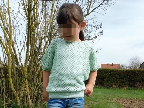Strickanleitung Fledermaus Shirt "Linda" Größe 110 bis 152