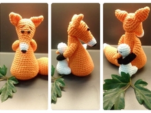 Fuchs... Du Gänsedieb! - Häkelanleitung Fuchs mit Gans