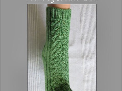 Sockenmuster "Blattpaare" - Pdf - Gr.: 32-43